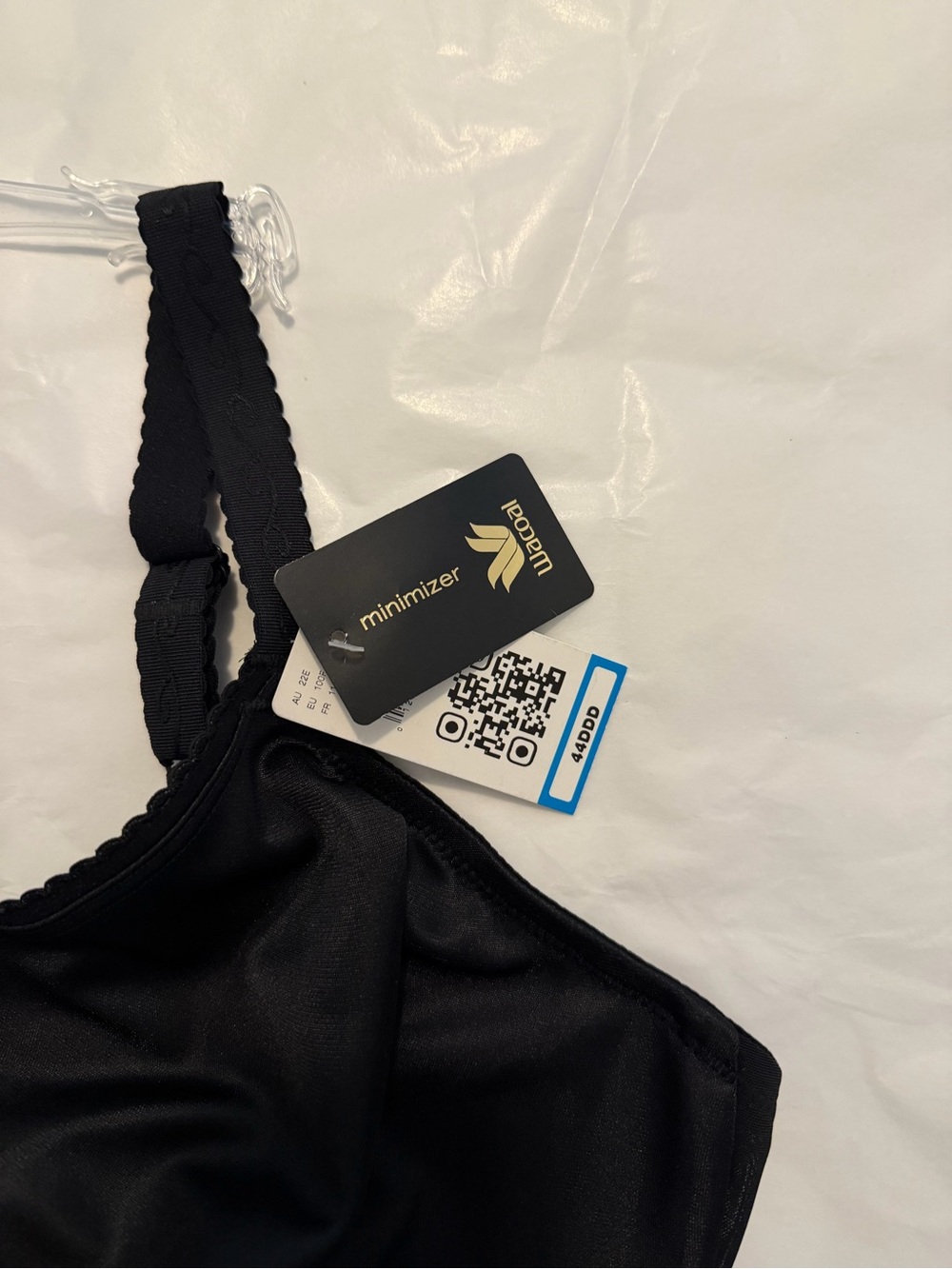Wacoal Women's Full Figure Simple Shaping Minimizer Bra Black 44 DDD - Picture 4 of 4
